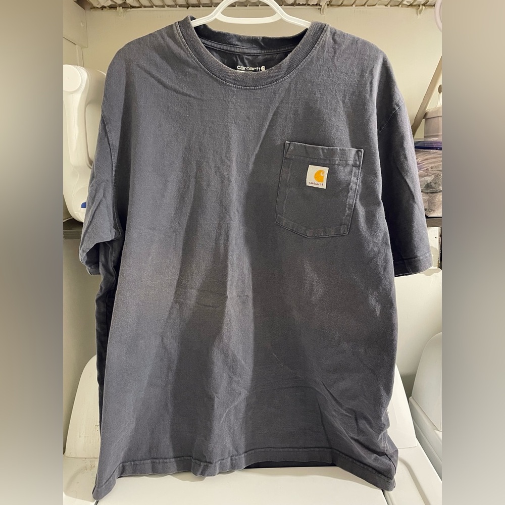 Carhartt Men's Dark Gray Pocket Tee size Large
